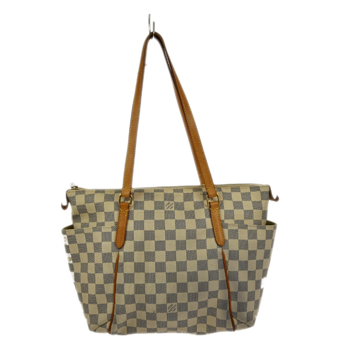 Louis Vuitton Totally Handbag Damier White Canvas Tote Bag Bag (Pre-Owned)