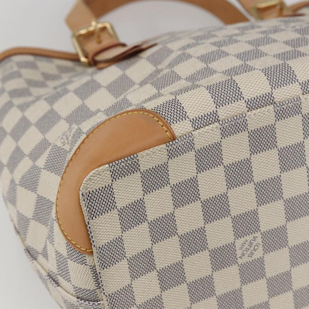 Louis Vuitton Hampstead Handbag Damier White Canvas Tote Bag Bag (Pre-Owned)