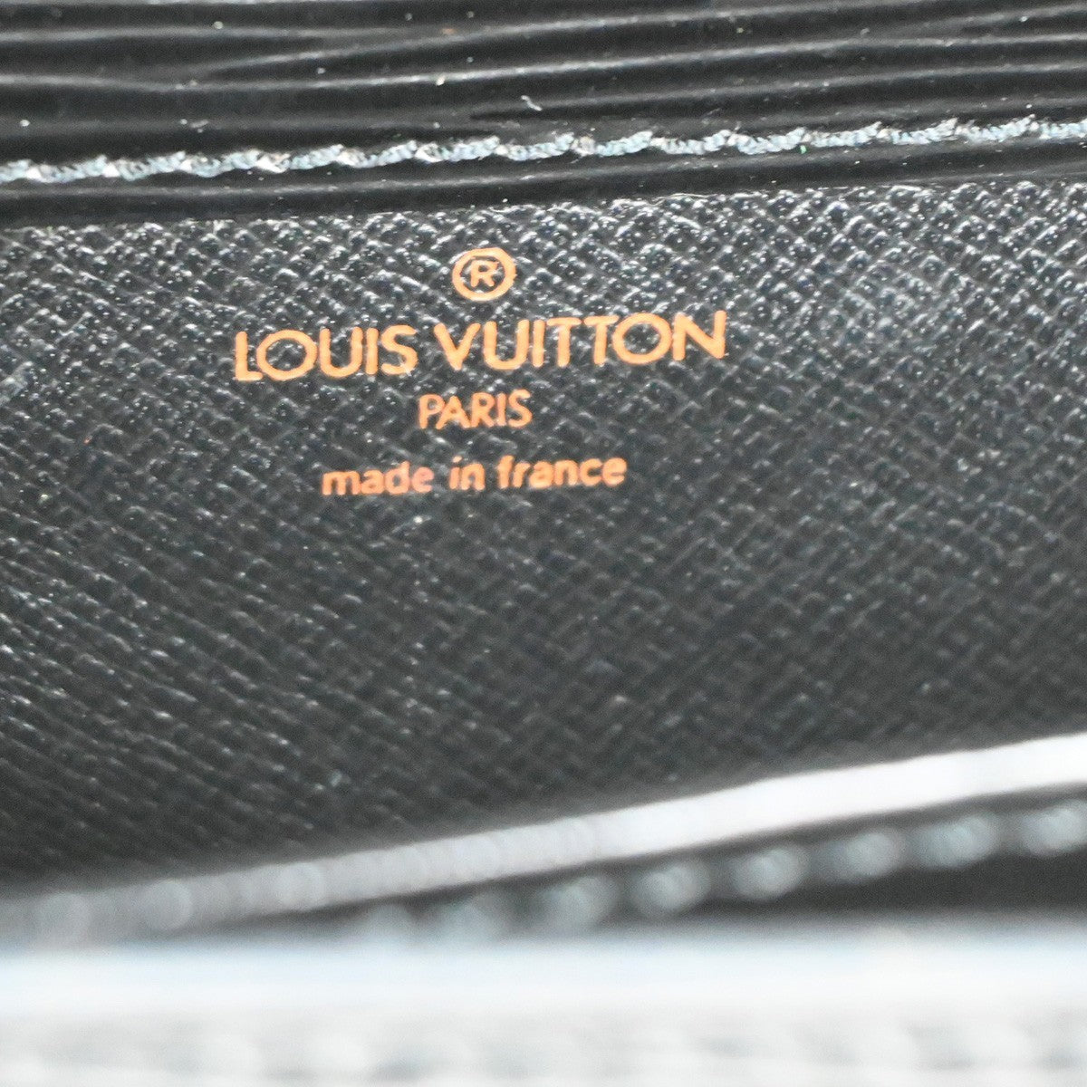 Louis Vuitton Cartouchiere Handbag Epi Leather Black Leather Shoulder Bag Bag (Pre-Owned)