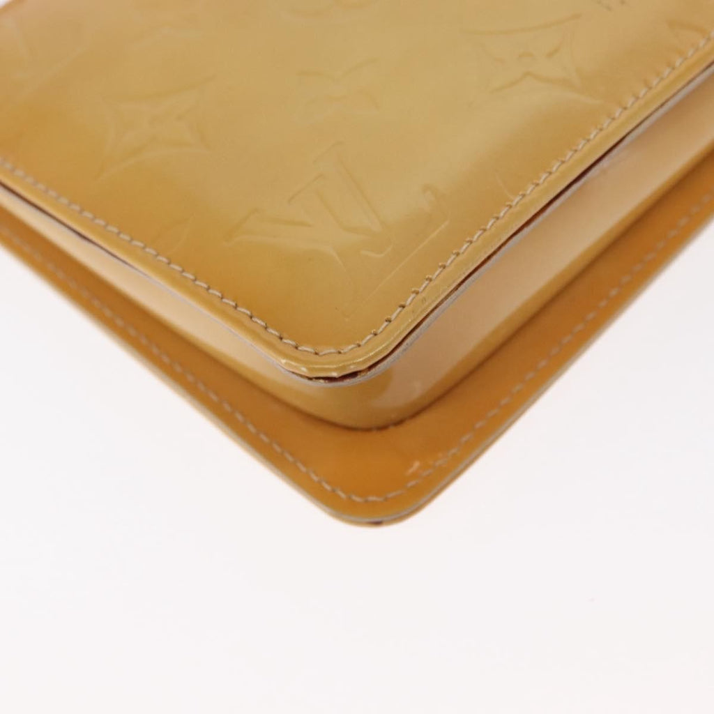 Louis Vuitton Lexington Pochette Patent Leather Beige Patent_Leather Clutche & Pouche Bag (Pre-Owned)