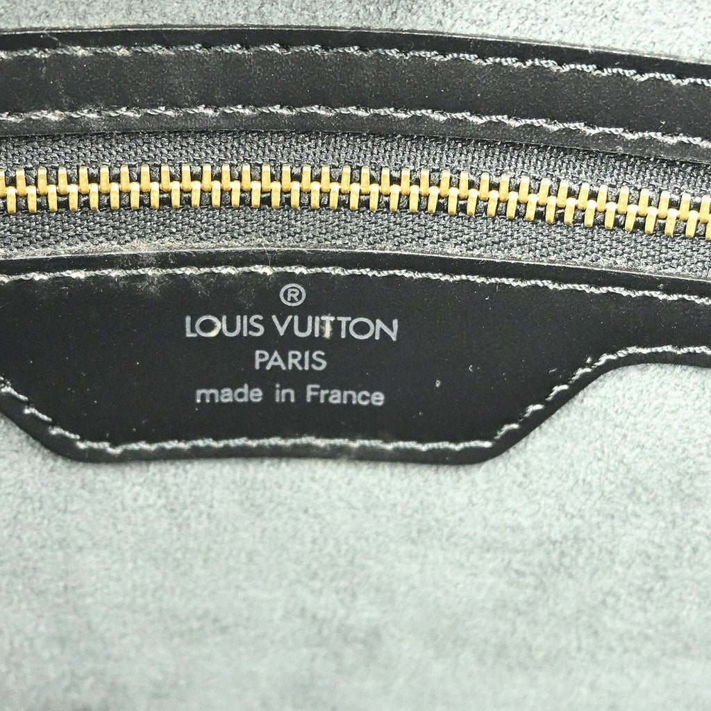 Louis Vuitton Saint Jacques Handbag Epi Leather Black Leather Shoulder Bag Bag (Pre-Owned)