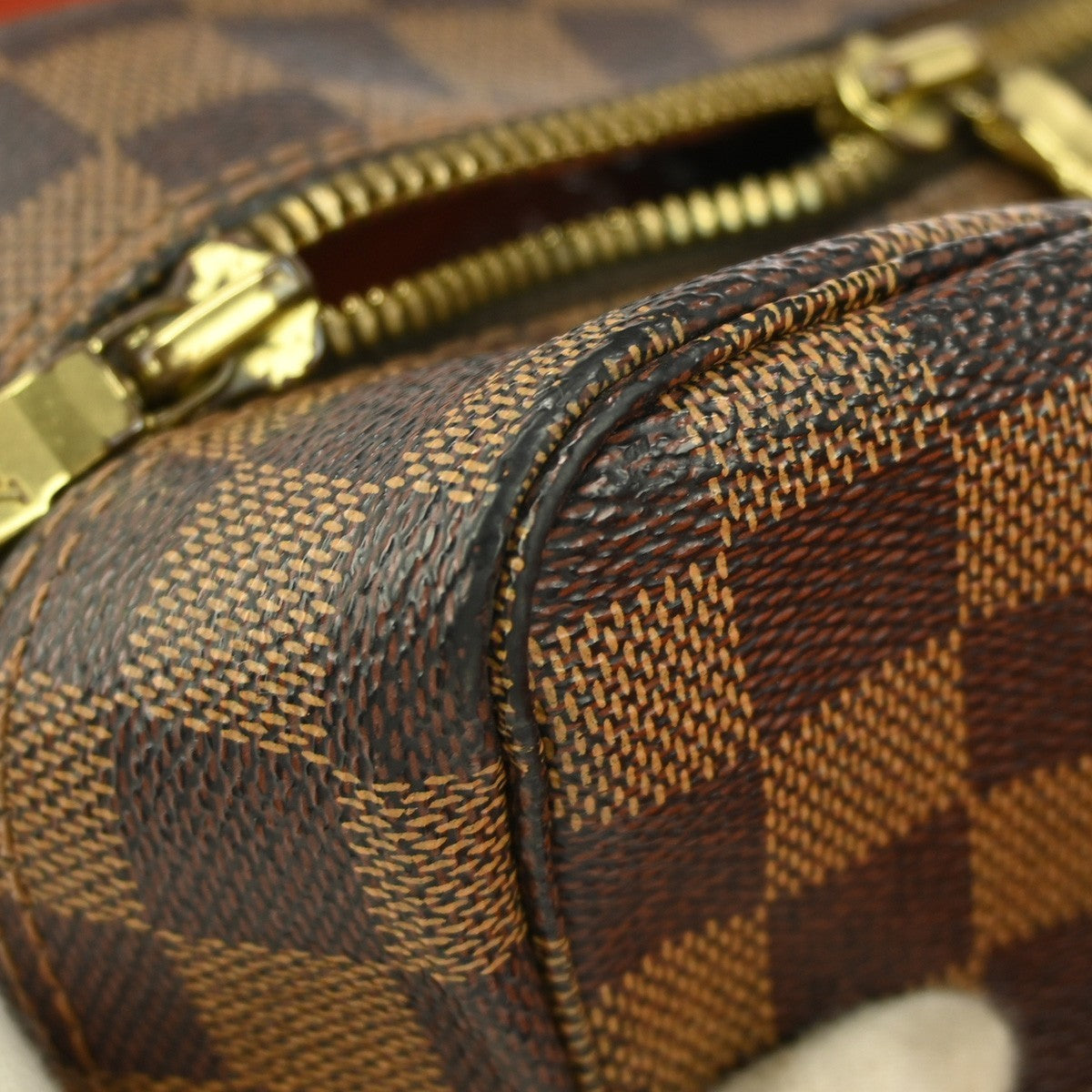 Louis Vuitton Naviglio Handbag Damier Brown Canvas Shoulder Bag Bag (Pre-Owned)