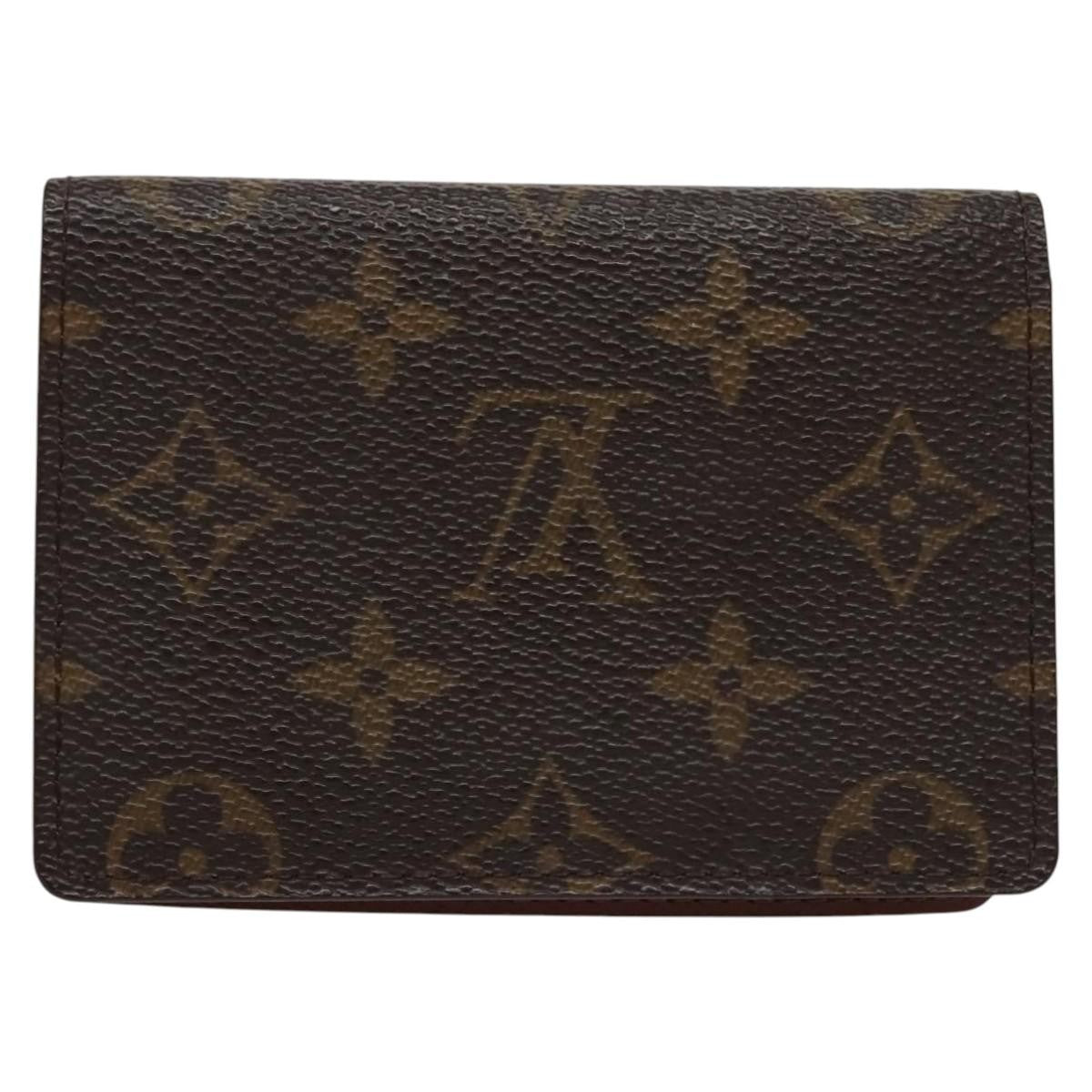 Louis Vuitton Vertical Id Card Holder Canvas Brown Canvas Card Holders Accessory (Pre-Owned)