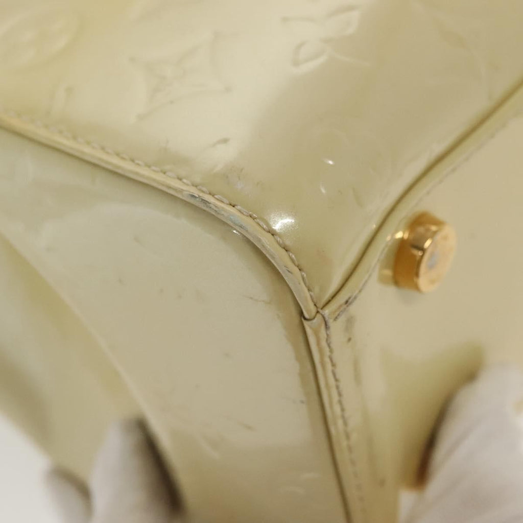 Louis Vuitton Blair Monogram Vernis Beige Patent_Leather Handbag (Pre-Owned)