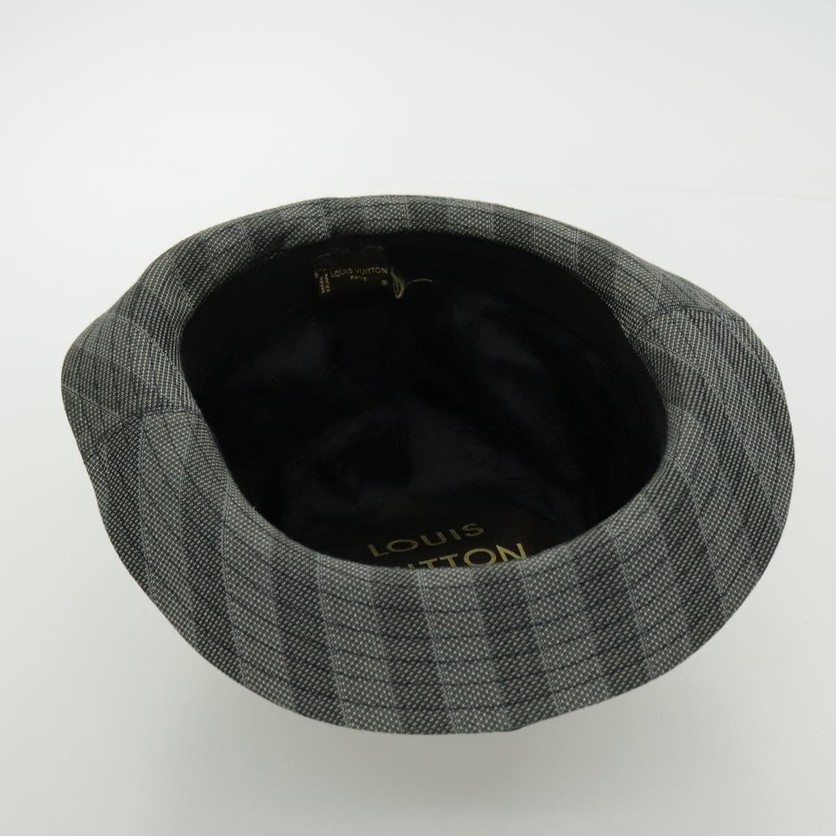 Louis Vuitton Lv Graphical Hat Cotton Gray Cotton Head Accessory Accessory (Pre-Owned)