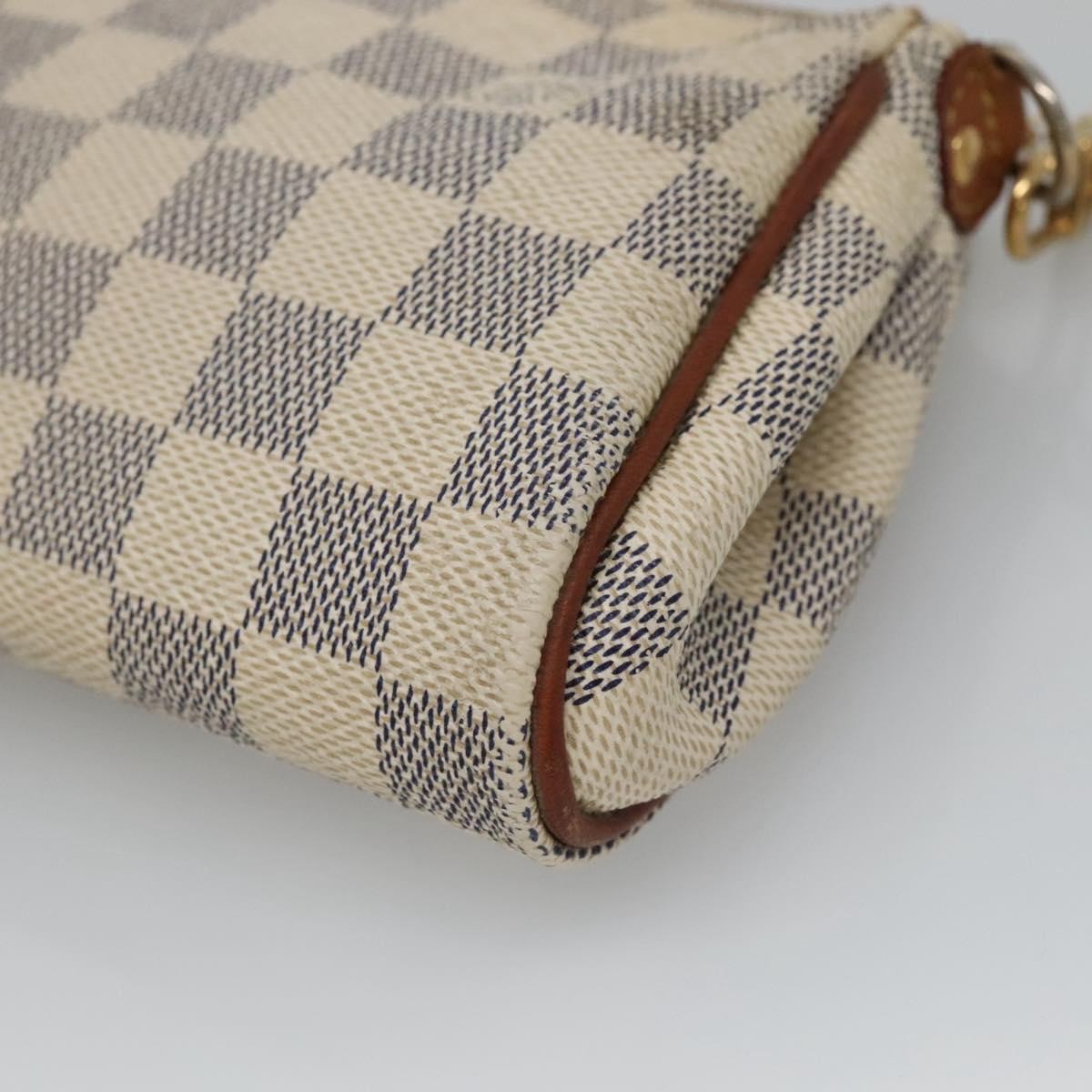 Louis Vuitton Eva Handbag Damier Beige Canvas Shoulder Bag Bag (Pre-Owned)
