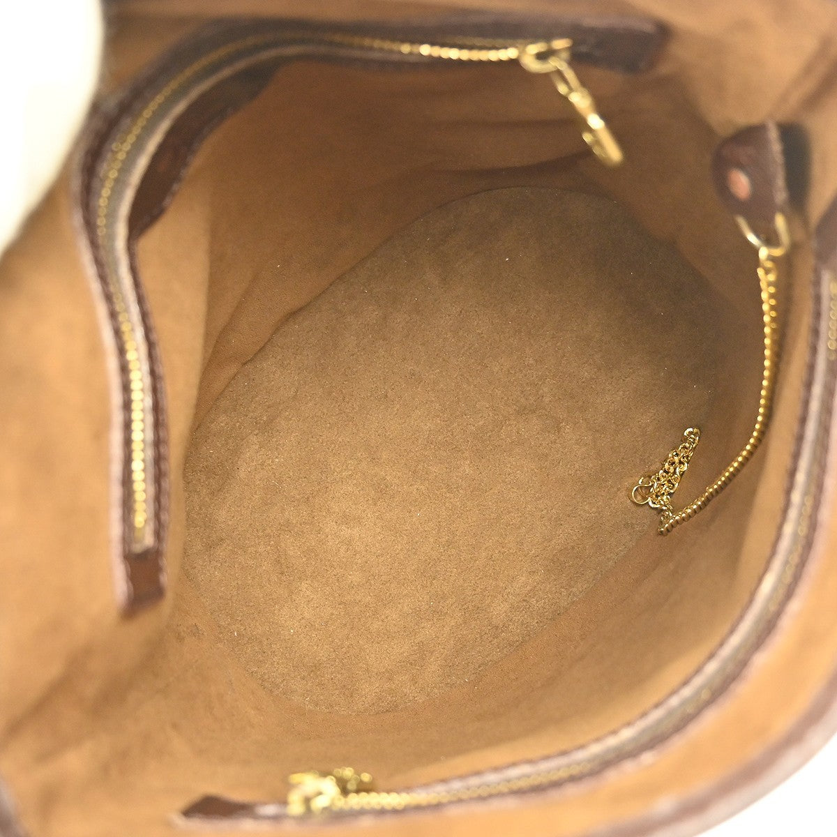Louis Vuitton Marais Bucket Bag Damier Brown Canvas Shoulder Bag Bag (Pre-Owned)