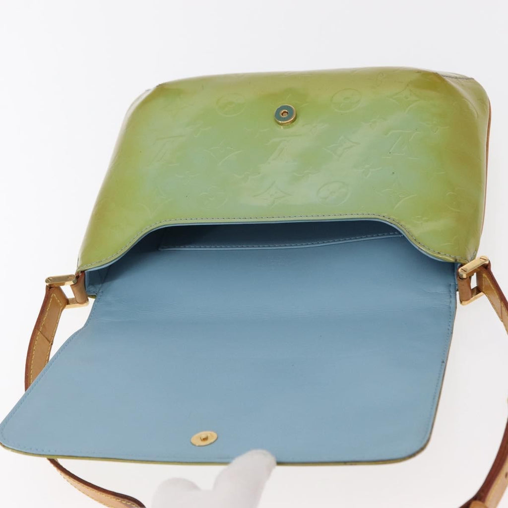 Louis Vuitton Thompson Street Handbag Monogram Vernis Blue Patent_Leather Shoulder Bag Bag (Pre-Owned)