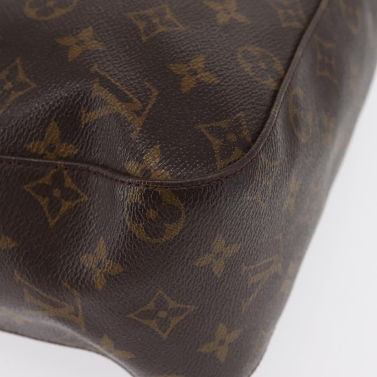 Louis Vuitton Monogram Looping Handbag Monogram Canvas Brown Canvas Shoulder Bag Bag (Pre-Owned)