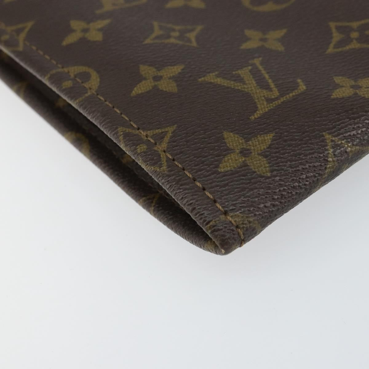 Louis Vuitton Poche Documents Monogram Canvas Brown Canvas Clutche & Pouche Bag (Pre-Owned)
