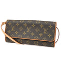 Louis Vuitton Twin Handbag Monogram Canvas Brown Canvas Clutche & Pouche Bag (Pre-Owned)