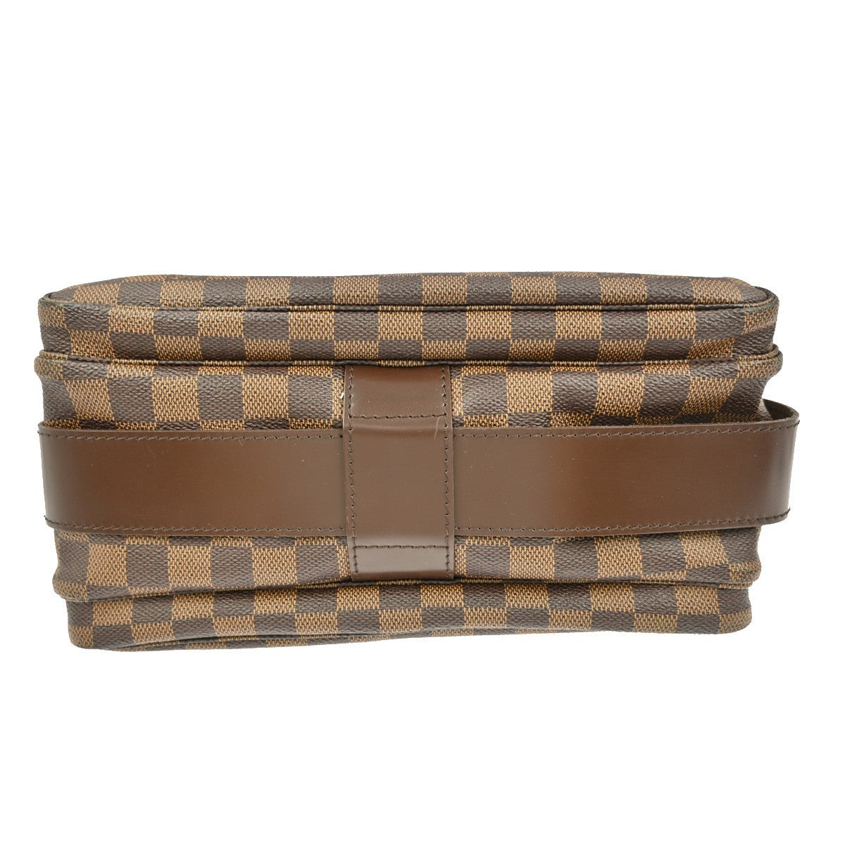Louis Vuitton Naviglio Handbag Damier Brown Canvas Shoulder Bag Bag (Pre-Owned)