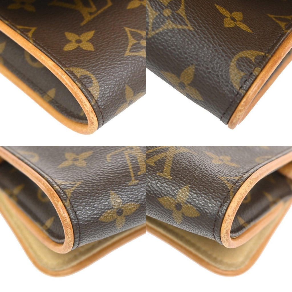 Louis Vuitton Twin Handbag Monogram Canvas Brown Canvas Clutche & Pouche Bag (Pre-Owned)