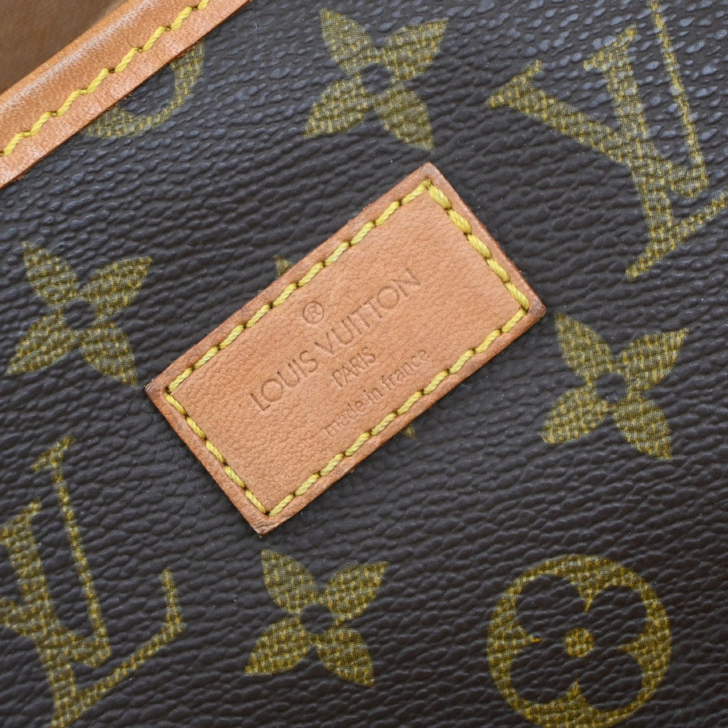Louis Vuitton Saumur Handbag Monogram Canvas Brown Leather Shoulder Bag Bag (Pre-Owned)