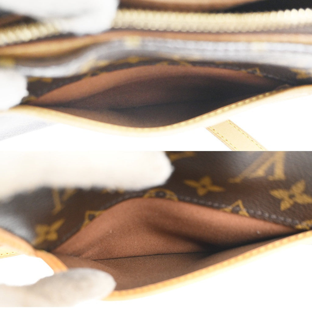 Louis Vuitton Popincourt Shoulder Bag Monogram Canvas Brown Canvas Shoulder Bag Bag (Pre-Owned)