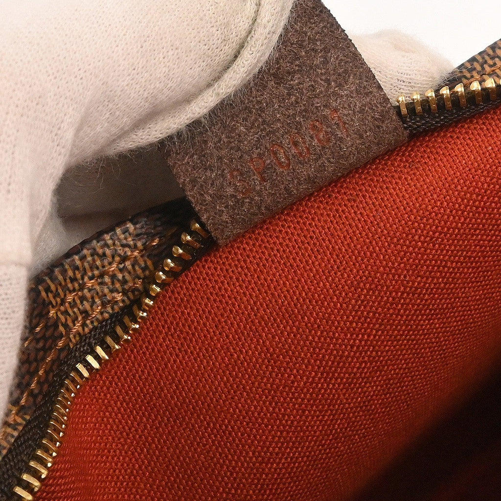 Louis Vuitton Trousse Make Up Bag Damier Brown Canvas Shoulder Bag Bag (Pre-Owned)
