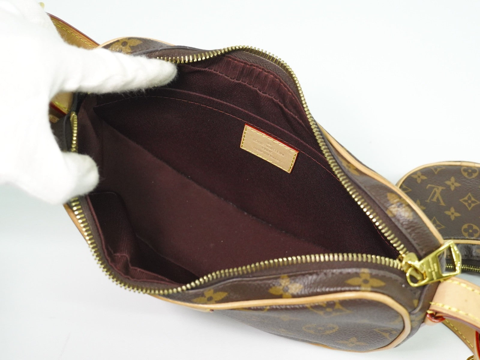 Louis Vuitton Croissant Handbag Monogram Canvas Brown Canvas Shoulder Bag Bag (Pre-Owned)