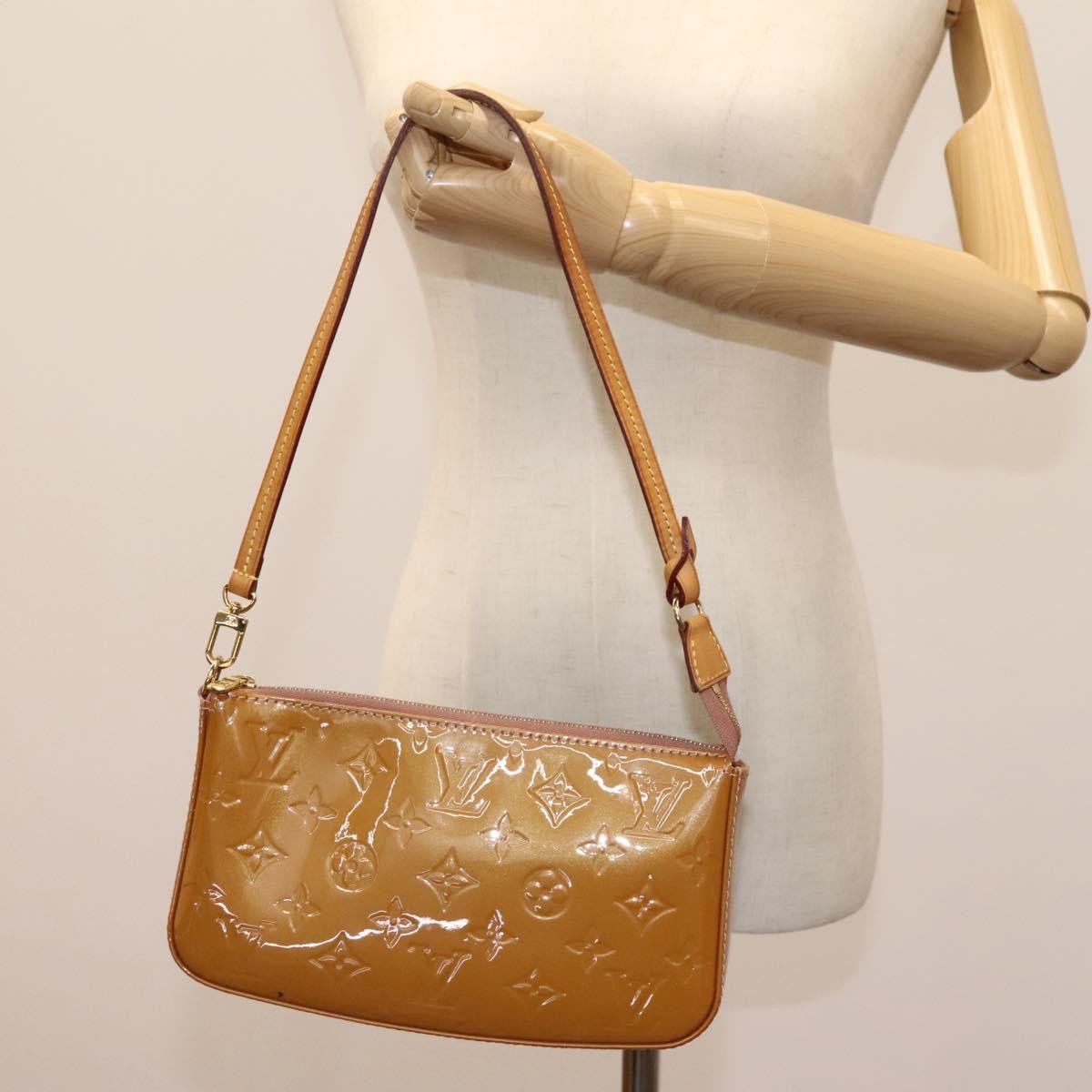 Louis Vuitton Pochette Accessoires Patent Leather Pink Patent_Leather Bag (Pre-Owned)