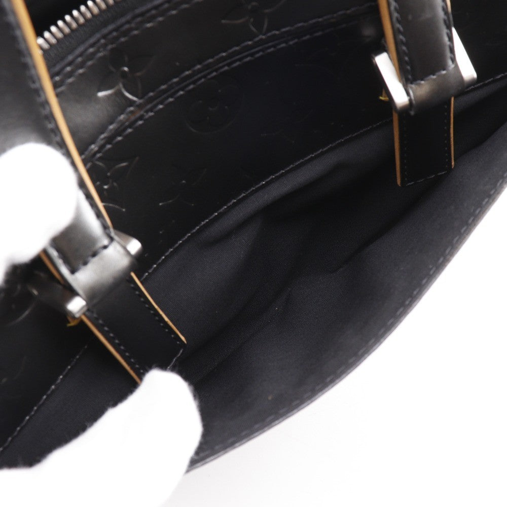 Louis Vuitton Mat Shelton Handbag Monogram Vernis Black Leather Handbag (Pre-Owned)