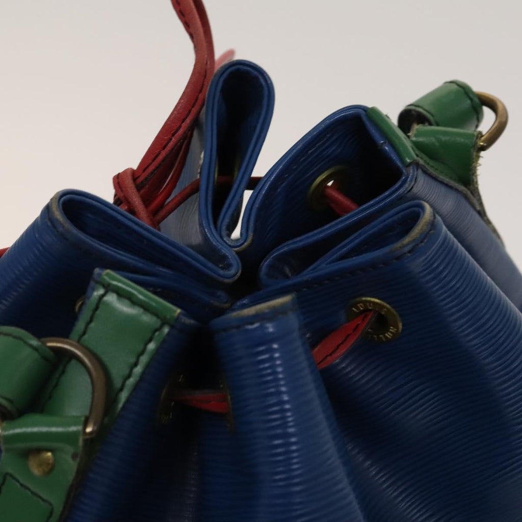 Louis Vuitton Tricolor Noe Handbag Epi Leather Blue Leather Bag (Pre-Owned)