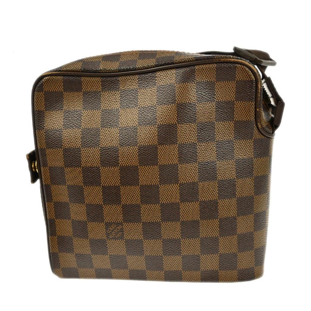Louis Vuitton Olav Handbag Damier Brown Canvas Shoulder Bag Bag (Pre-Owned)