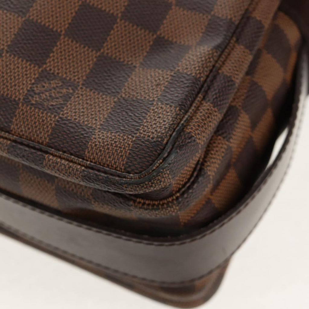 Louis Vuitton Naviglio Handbag Damier Brown Canvas Shoulder Bag Bag (Pre-Owned)