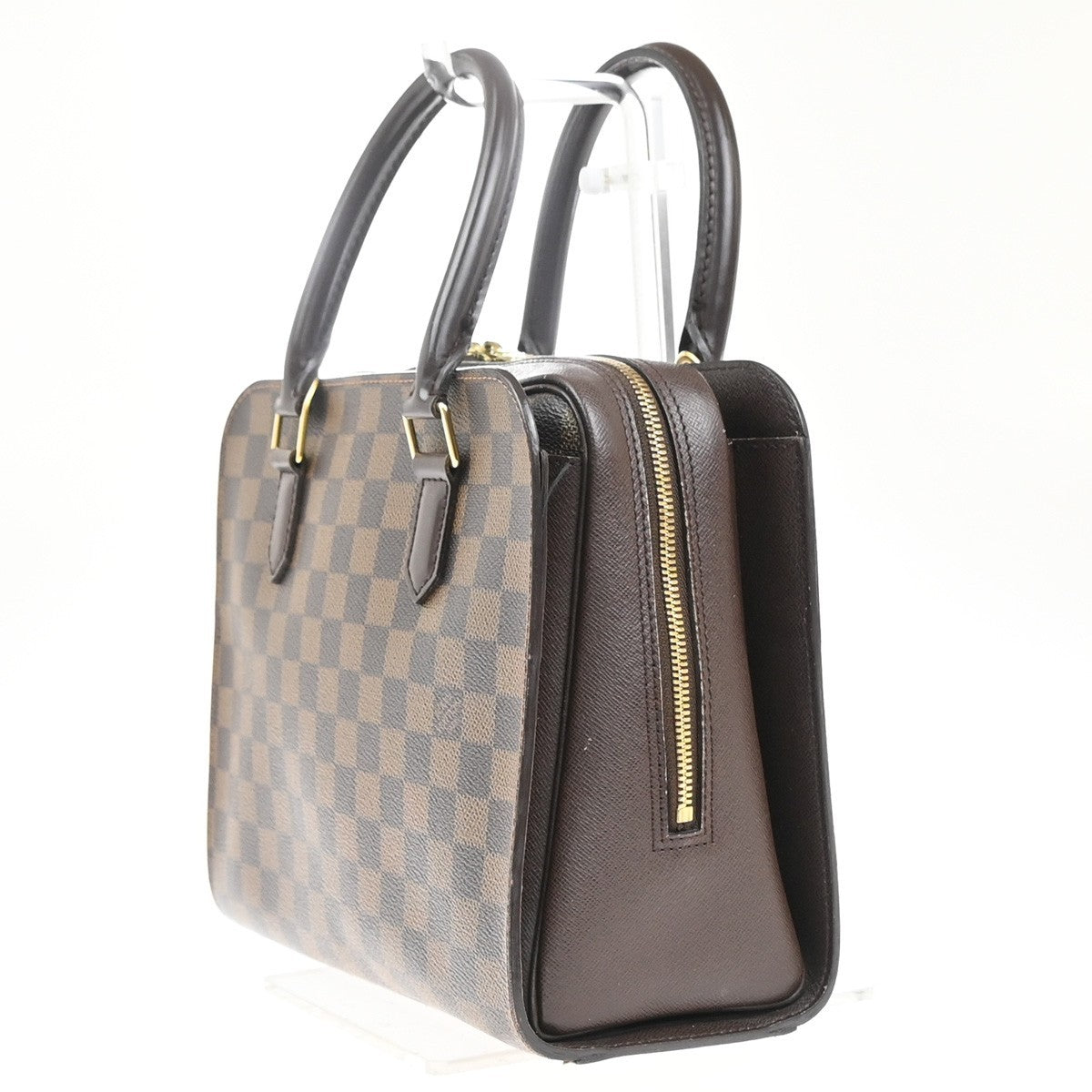 Louis Vuitton Triana Bag Damier Brown Canvas Handbag (Pre-Owned)