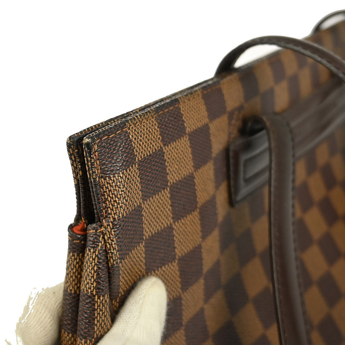 Louis Vuitton Parioli Handbag Damier Brown Canvas Shoulder Bag Bag (Pre-Owned)