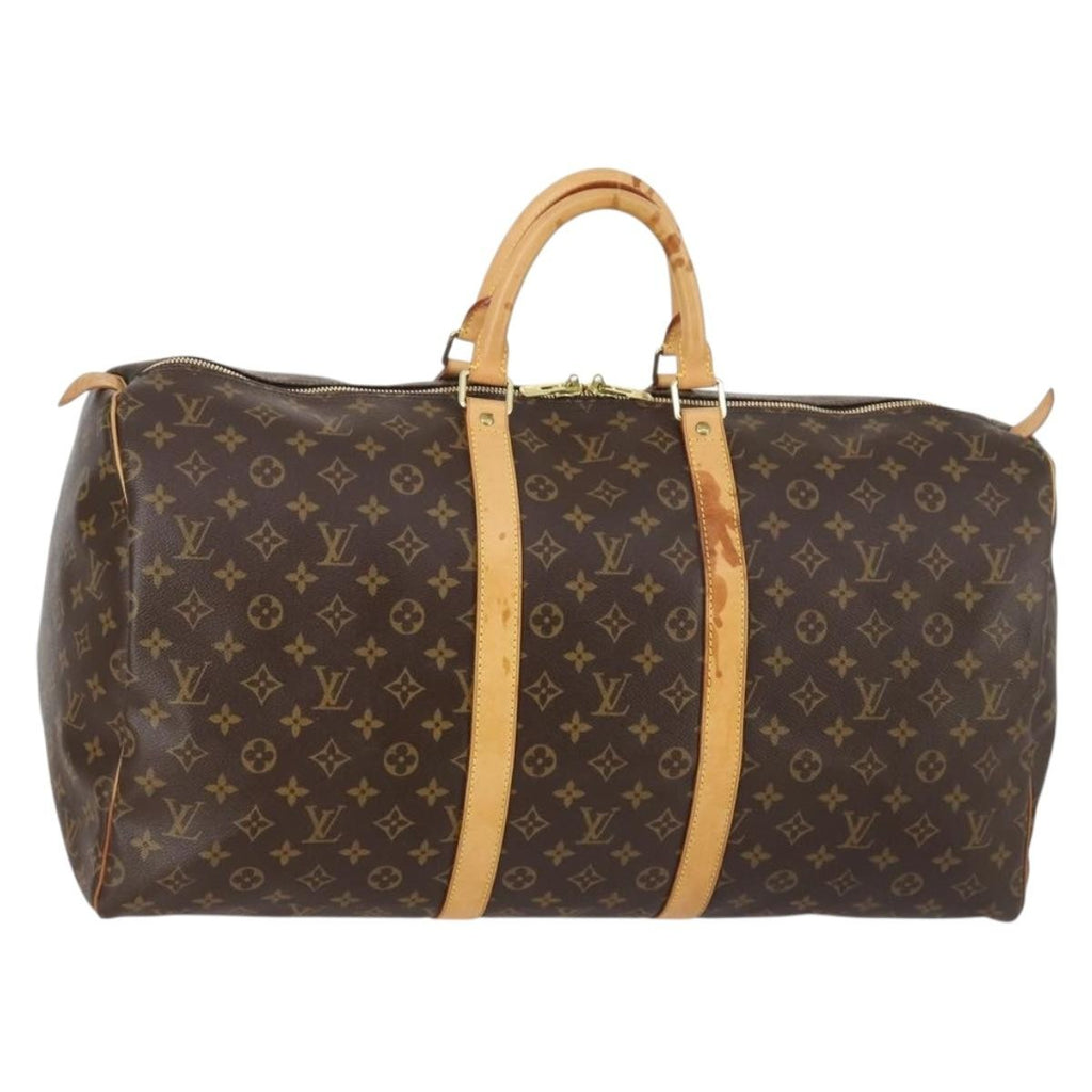 Louis Vuitton Keepall Bandouliere Bag Monogram Canvas Brown Canvas Bag (Pre-Owned)
