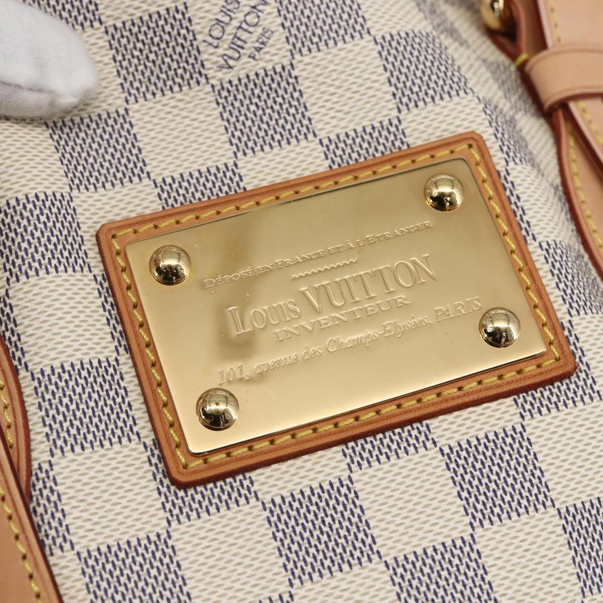 Louis Vuitton Hampstead Handbag Damier White Canvas Tote Bag Bag (Pre-Owned)