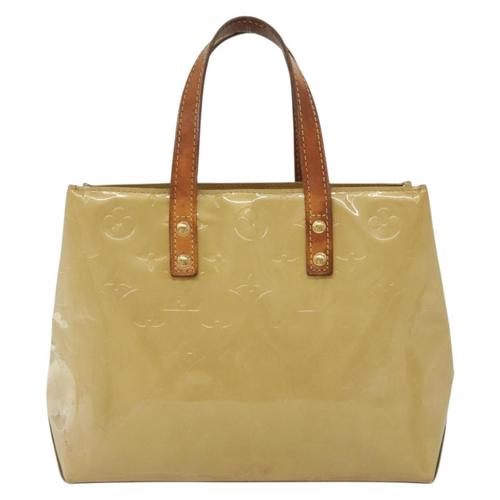 Louis Vuitton Reade Handbag Monogram Vernis Beige Patent_Leather Handbag (Pre-Owned)