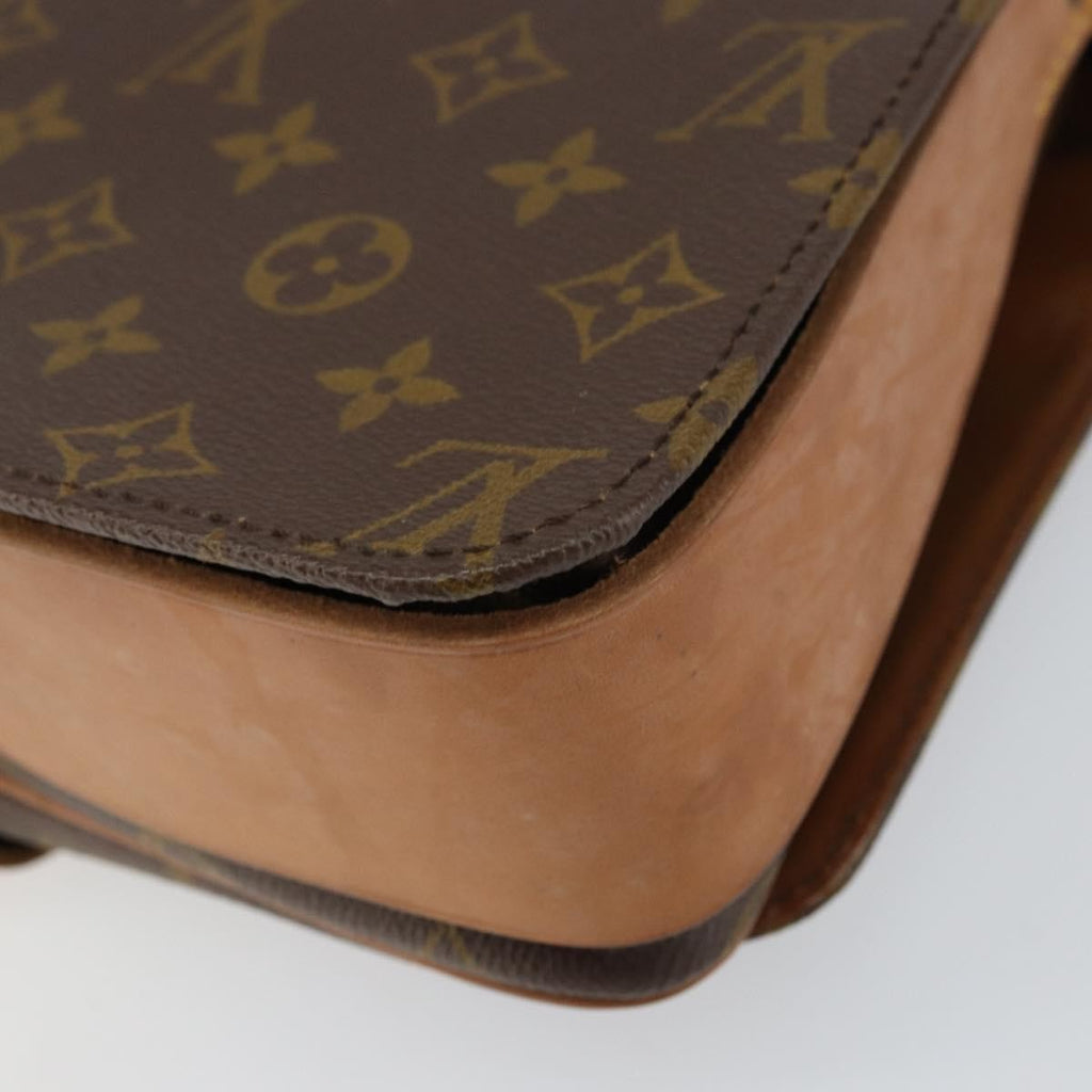 Louis Vuitton Cartouchiere Handbag Monogram Canvas Brown Canvas Shoulder Bag Bag (Pre-Owned)
