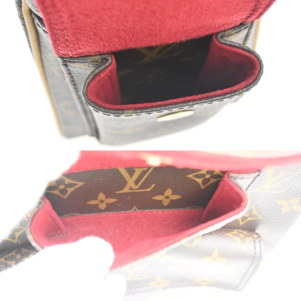 Louis Vuitton Excentri-Cite Handbag Monogram Canvas Brown Canvas Handbag (Pre-Owned)