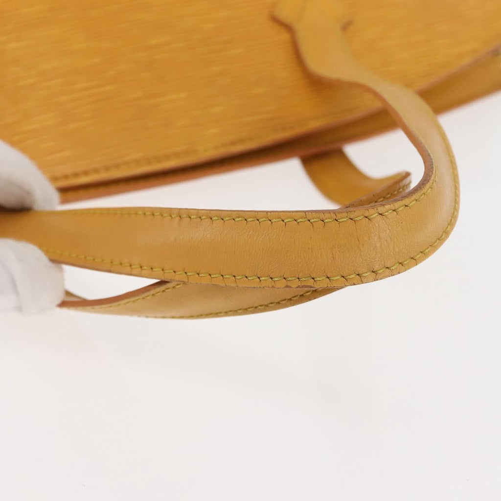 Louis Vuitton Saint Jacques Handbag Epi Leather Yellow Leather Handbag (Pre-Owned)