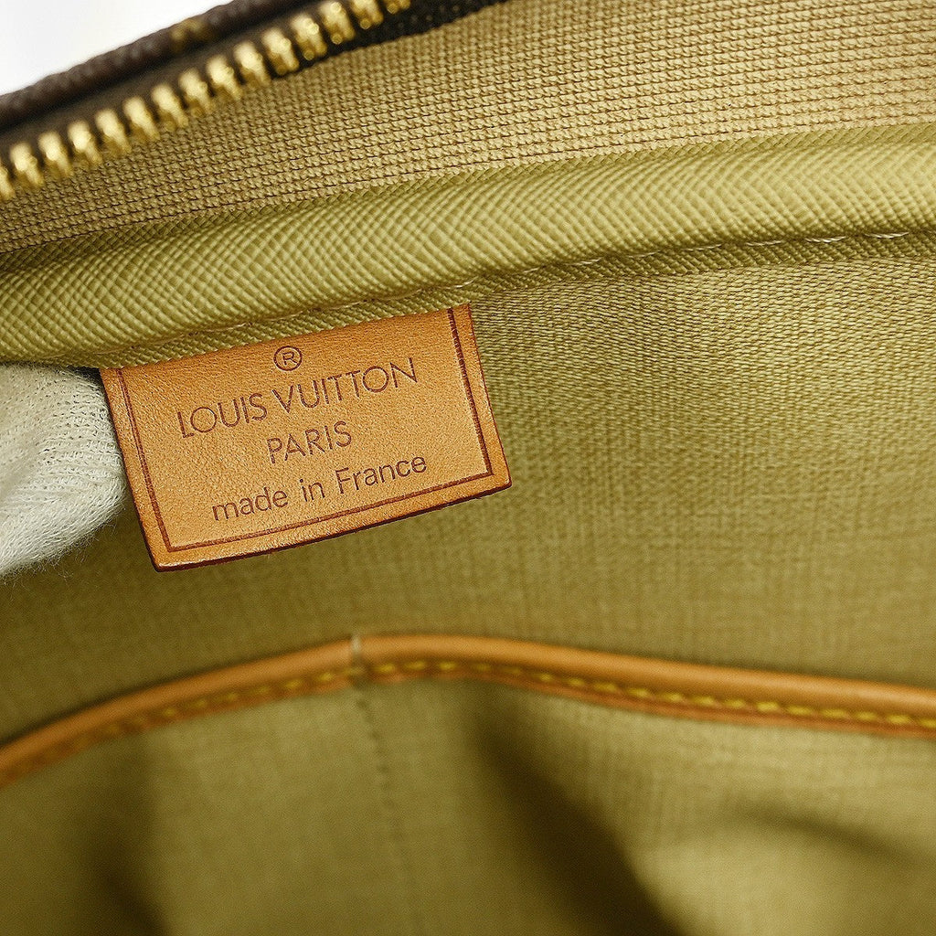 Louis Vuitton Deauville Handbag Monogram Canvas Brown Canvas Handbag (Pre-Owned)