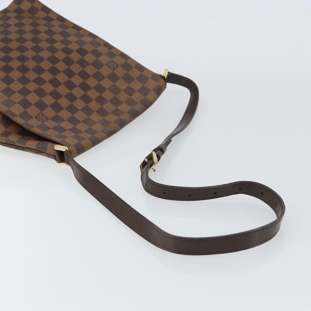 Louis Vuitton Musette Handbag Damier Brown Canvas Shoulder Bag Bag (Pre-Owned)