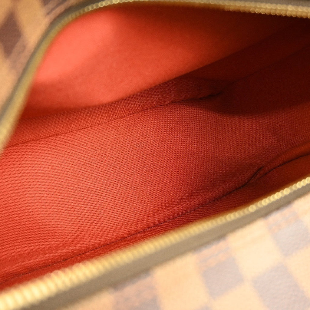Louis Vuitton Naviglio Handbag Damier Brown Canvas Shoulder Bag Bag (Pre-Owned)