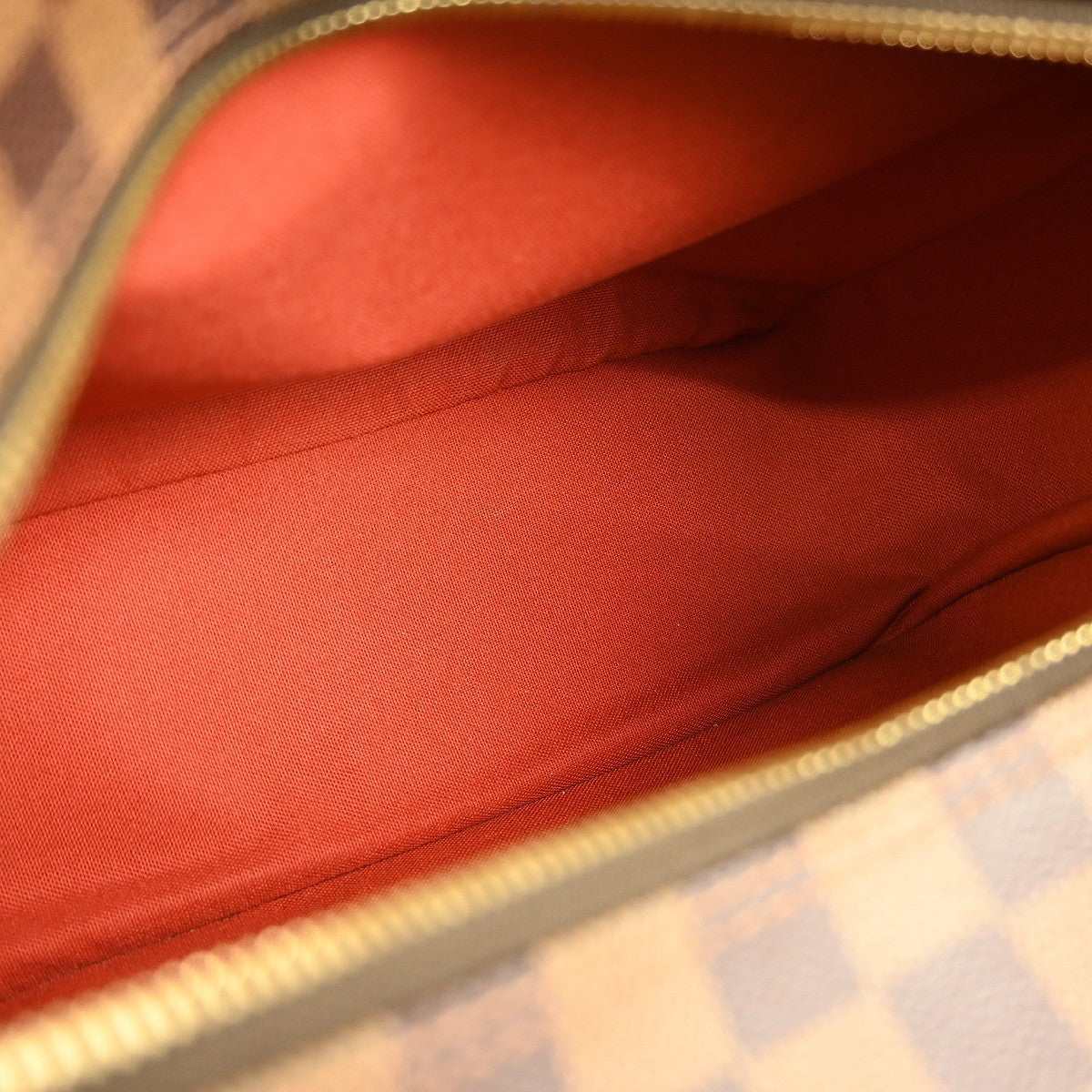 Louis Vuitton Naviglio Handbag Damier Brown Canvas Shoulder Bag Bag (Pre-Owned)