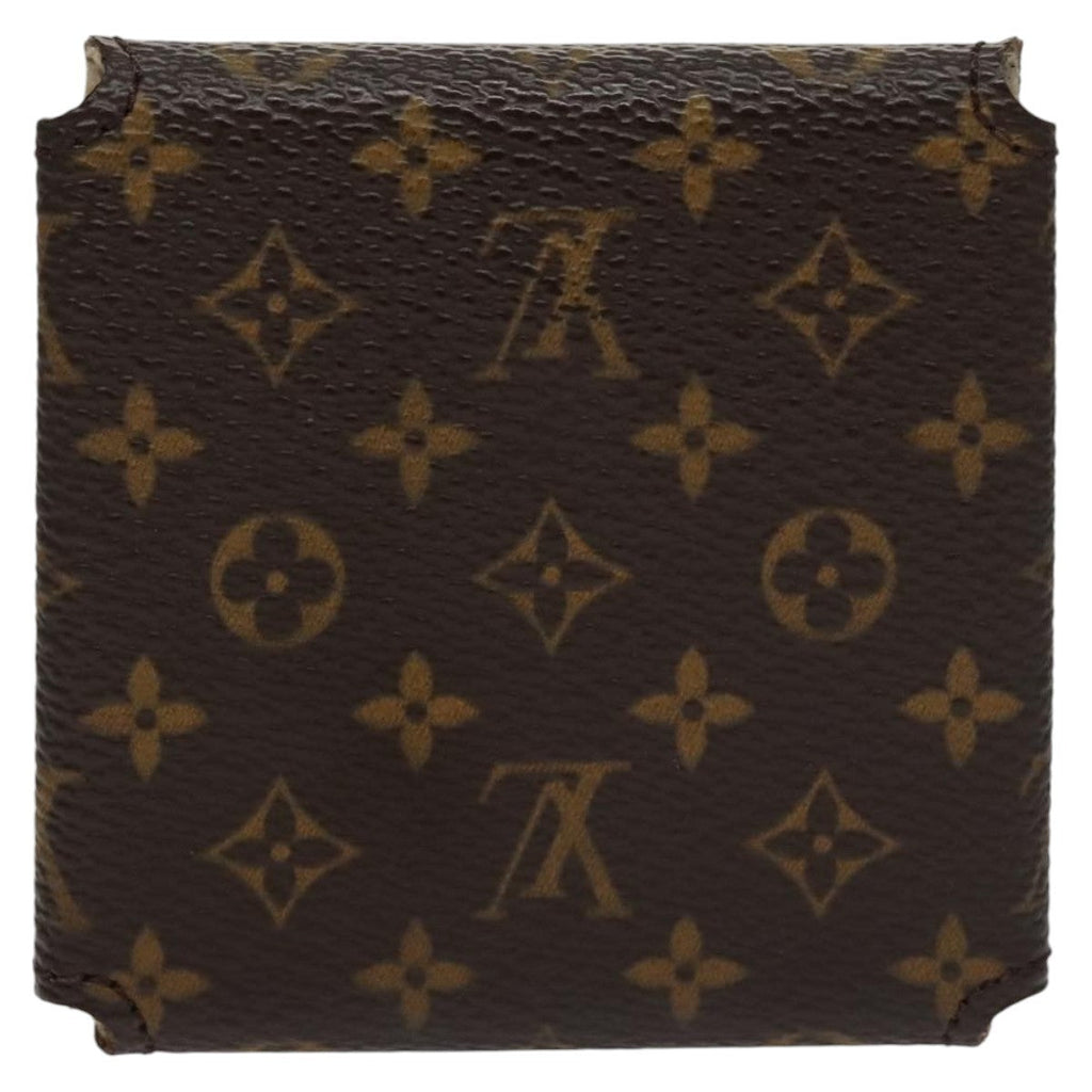 Louis Vuitton Case Jewelry Box Canvas Brown Canvas Wallets Accessory (Pre-Owned)