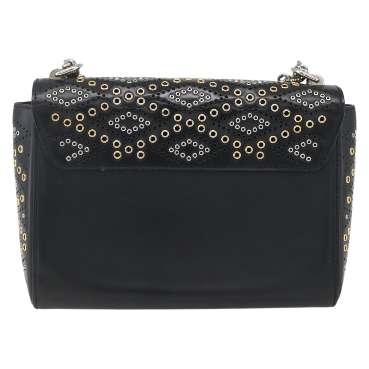 Louis Vuitton Twist Handbag Limited Edition Grommet Embellished Leather Black Leather Shoulder Bag Bag (Pre-Owned)