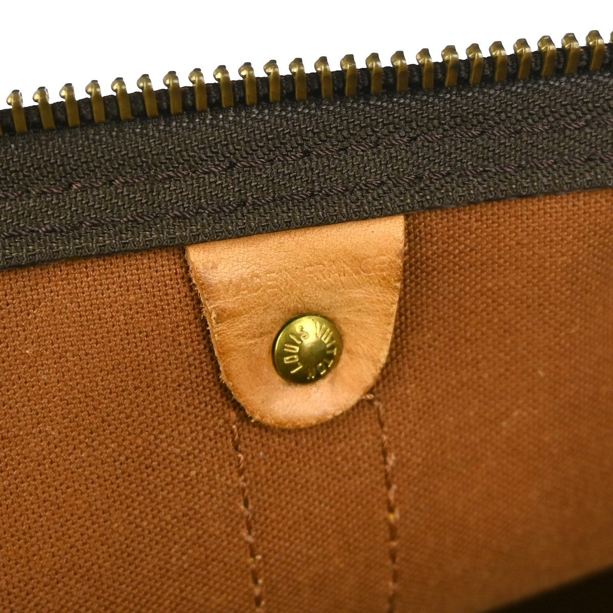 Louis Vuitton Keepall Bag Monogram Canvas Brown Canvas Travel Bag Bag (Pre-Owned)