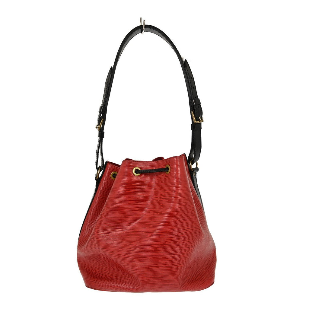 Louis Vuitton Bicolor Petit Noe Handbag Epi Leather Red Leather Shoulder Bag Bag (Pre-Owned)