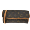 Louis Vuitton Twin Handbag Monogram Canvas Brown Canvas Clutche & Pouche Bag (Pre-Owned)