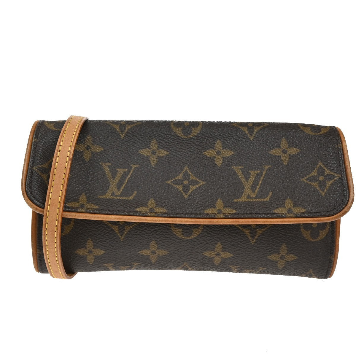 Louis Vuitton Twin Handbag Monogram Canvas Brown Canvas Clutche & Pouche Bag (Pre-Owned)