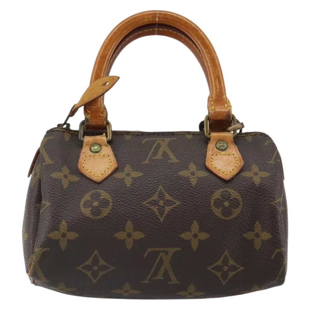 Louis Vuitton Speedy Mini Hl Handbag Monogram Canvas Brown Canvas Handbag (Pre-Owned)
