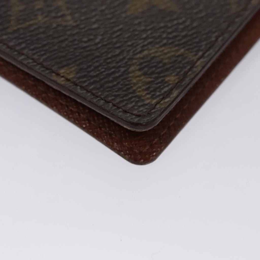 Louis Vuitton Vertical Id Card Holder Canvas Brown Canvas Card Holders Accessory (Pre-Owned)