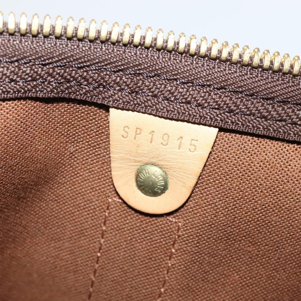 Louis Vuitton Keepall Bag Monogram Canvas Brown Canvas Bag (Pre-Owned)
