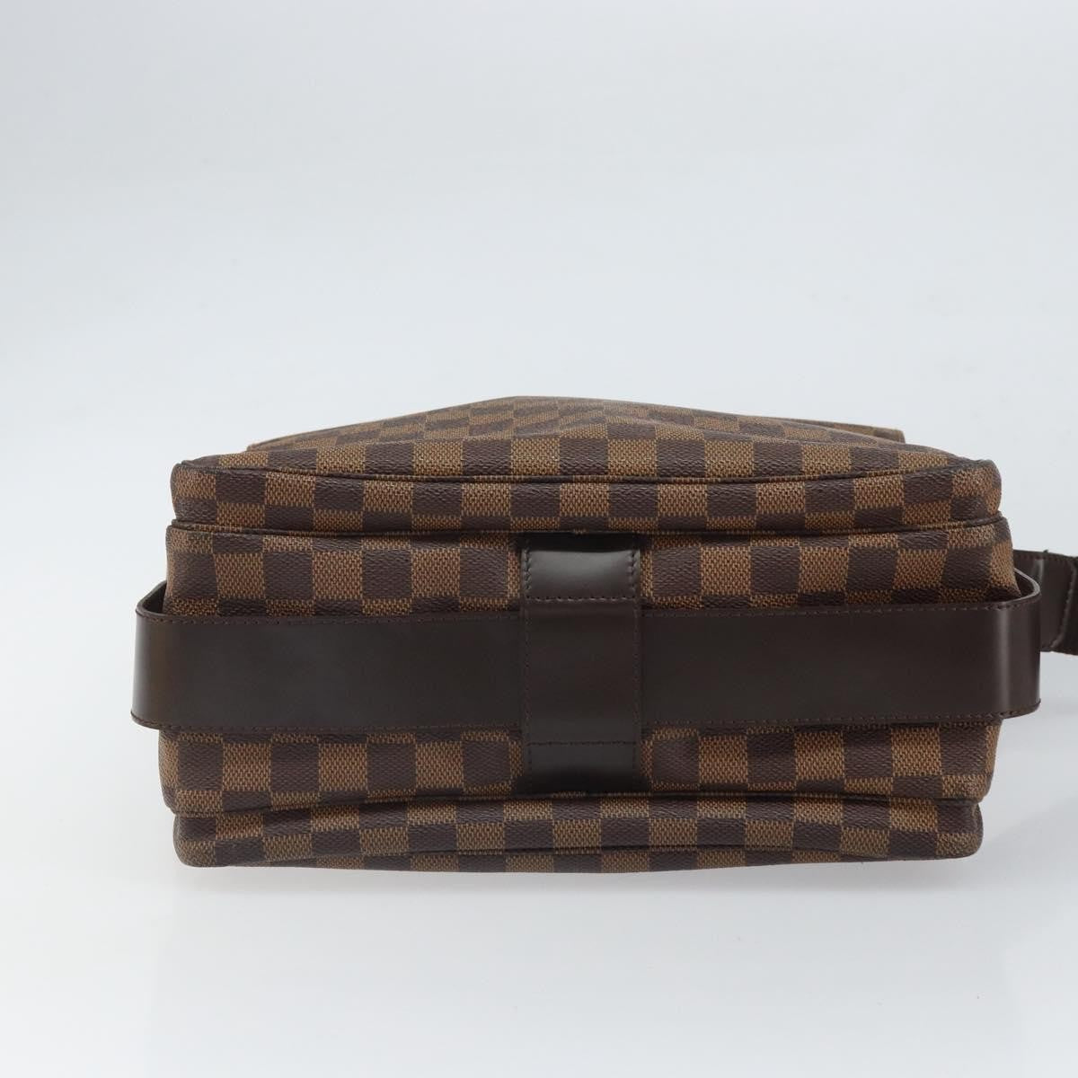 Louis Vuitton Naviglio Handbag Damier Brown Canvas Shoulder Bag Bag (Pre-Owned)