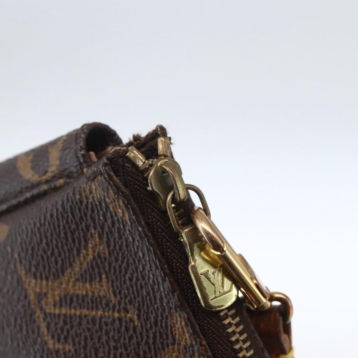 Louis Vuitton Pochette Accessoires Nm Monogram Canvas Brown Canvas Clutche & Pouche Bag (Pre-Owned)