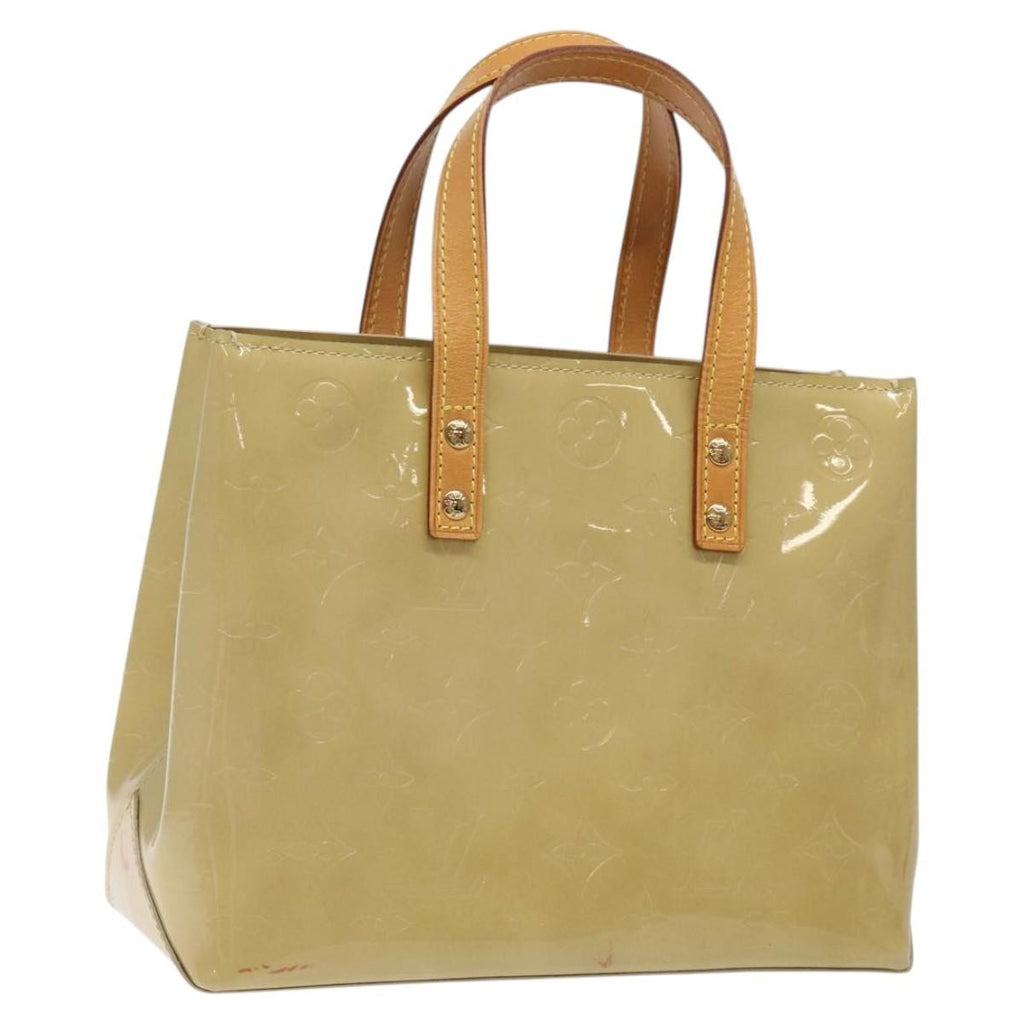 Louis Vuitton Reade Handbag Monogram Vernis Beige Patent_Leather Bag (Pre-Owned)
